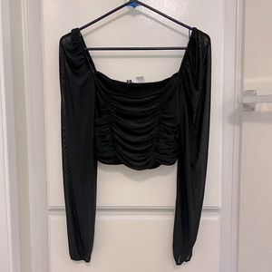 Off the shoulder crop top